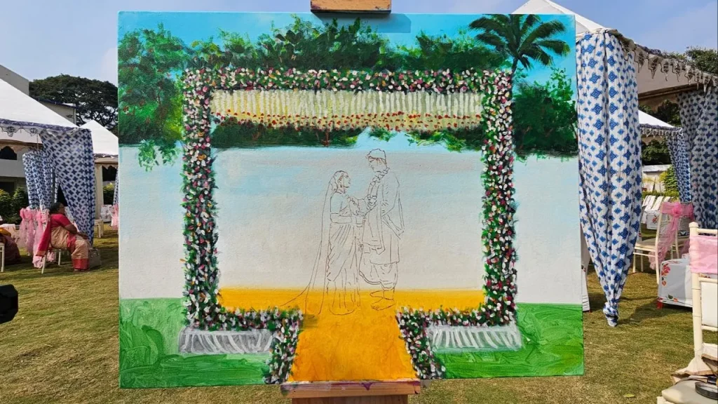 Painting During the Ceremony
